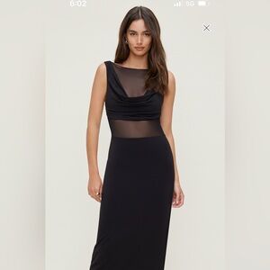 Dynamite Elegant Black Backless Dress